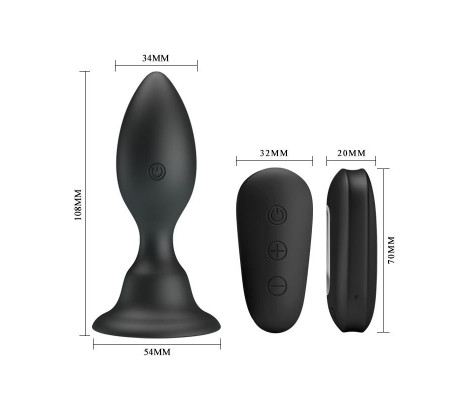 Mr. Play Vibrating Anal Plug with Remote Cl50