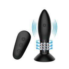 Plug Anal Inflable con Vibración y Rotación Control Remoto Mr. Play