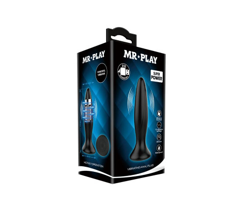 Mr. Play Vibrating Anal Plug USB Silicone Clave 50