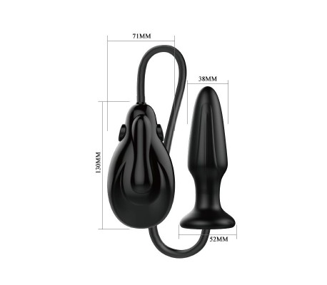 Plug Anal con Inflado Automático con Vibración