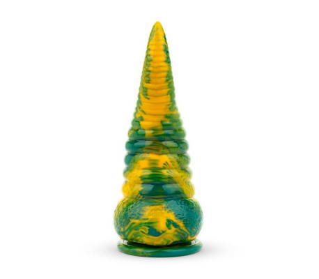 Dildo Tentacle Delight Verde y Amarillo 22.4 cm - 8.8
