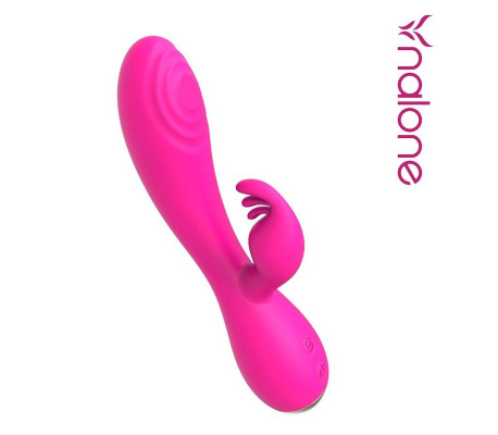 Conejito Vibrador Magic Stick con Pulsación Fucsia
