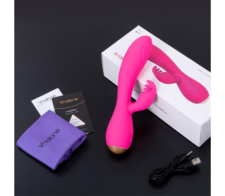 Conejito Vibrador Magic Stick con Pulsación Fucsia