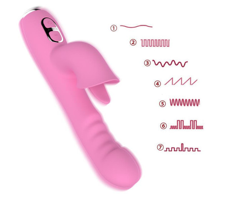 T-May Vibrador con Empuje y Movimiento Swing