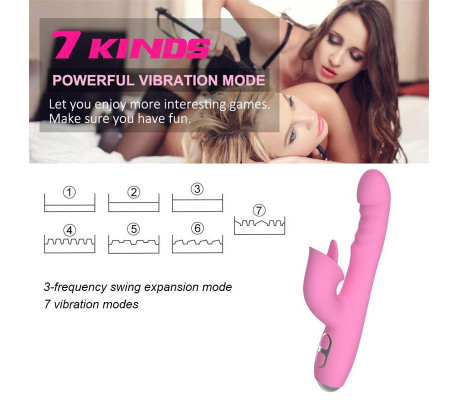 T-May Vibrador con Empuje y Movimiento Swing