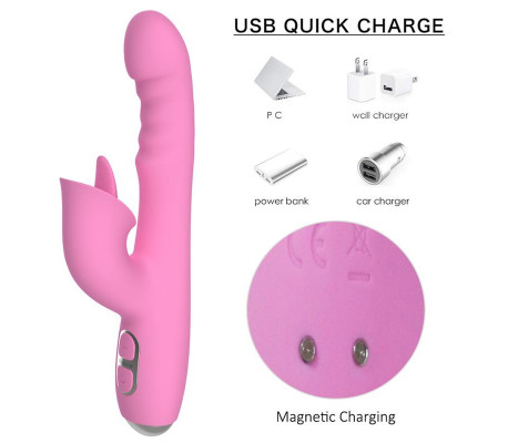 T-May Vibrador con Empuje y Movimiento Swing