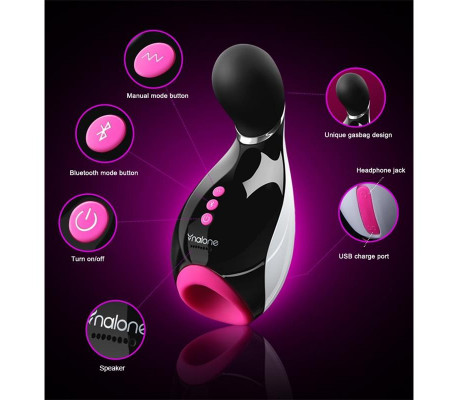 Masturbador Oxxy Negro y Fuchsia