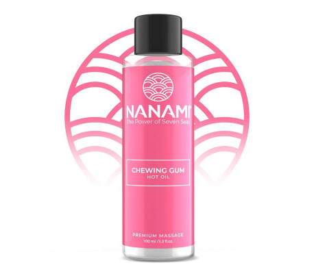 Nanami Aceite de Masaje Efecto Calor Hot Oil Aroma Chicle 100ml