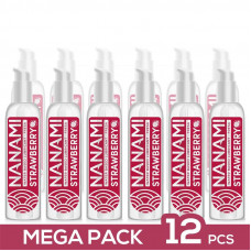 Pack de 12 Lubricante Base Agua Fresa 150 ml