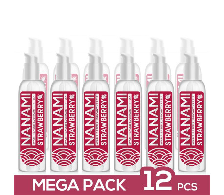 Pack de 12 Lubricante Base Agua Fresa 150 ml