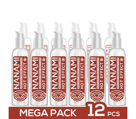 Pack de 12 Lubricante Base Agua Efecto Calor 150 ml