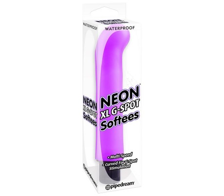 Neon Vibrador XL Luv Touch G-Spot Softees Púrpura