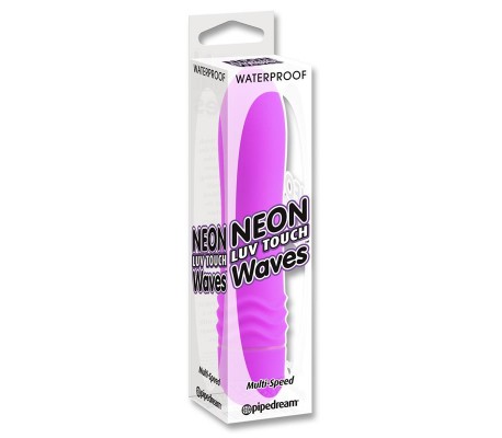 Neon Vibrador Luv Touch Waves Púrpura