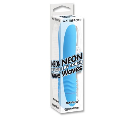 Neon Vibrador Luv Touch Waves Azul