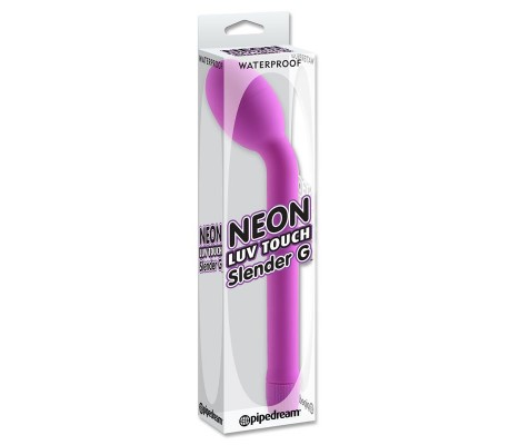Neon Vibrador Luv Touch Slender Punto G Púrpura