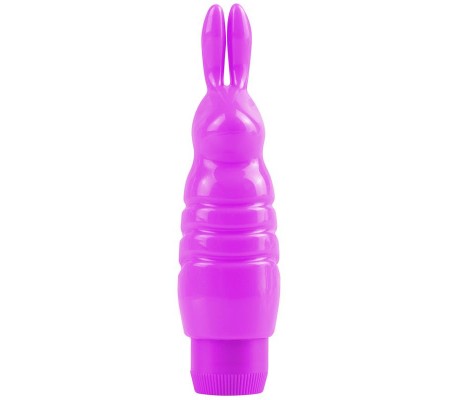 Neon Mini Vibrador Luv Touch Rabbit Púrpura