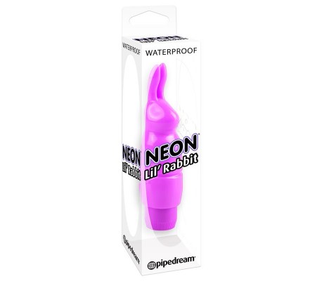 Neon Mini Vibrador Luv Touch Rabbit Púrpura
