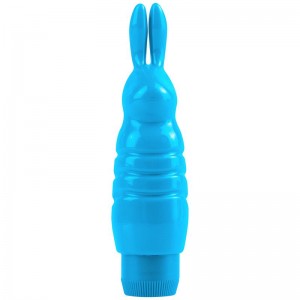 Neon Mini Vibrador Luv Touch Rabbit Azul