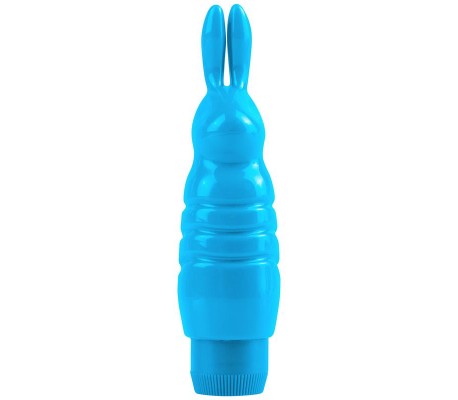 Neon Mini Vibrador Luv Touch Rabbit Azul