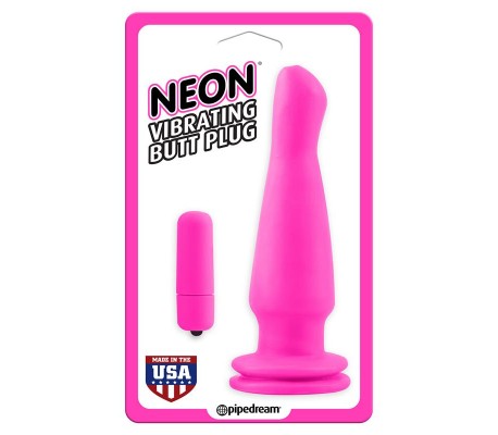 Neon Plug Anal Vibrador Rosa