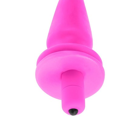 Neon Plug Anal Vibrador Rosa