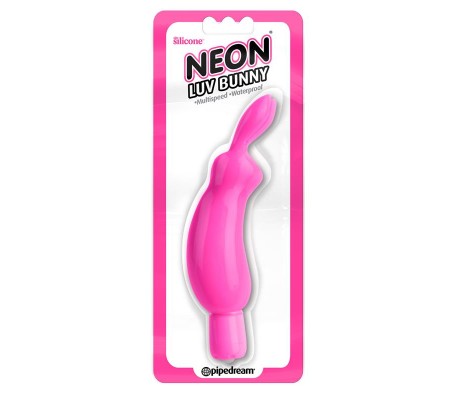 Neon Mini Vibrador Luv Bunny Rosa