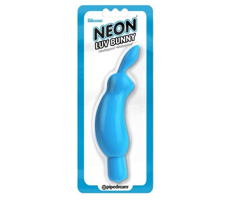 Neon Mini Vibrador Luv Bunny Azul