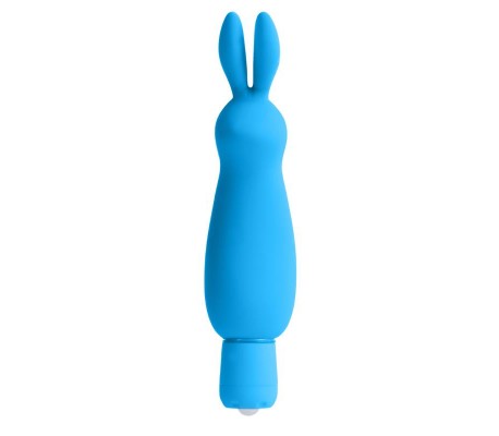 Neon Mini Vibrador Luv Bunny Azul