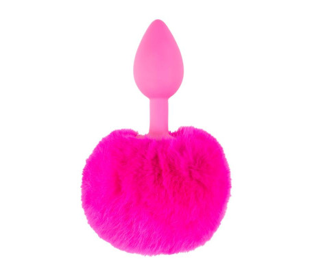 Neon Plug Anal con Cola Rosa