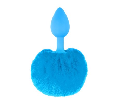 Neon Plug Anal con Cola Azul