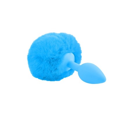 Neon Plug Anal con Cola Azul