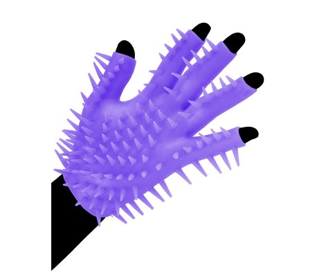 Neon Guante Estimulador Púrpura