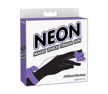 Neon Mini Vibradores para el Dedo Púrpura