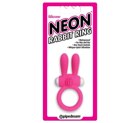 Neon Anillo Rabbit Color Rosa