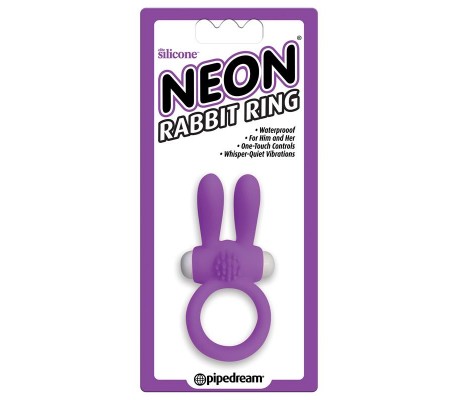 Neon Anillo Rabbit Color Púrpura