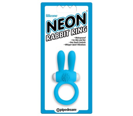 Neon Anillo Rabbit Color Azul