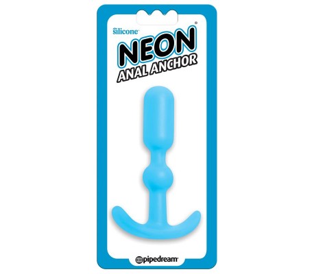 Neon Plug Anal Ancho Azul