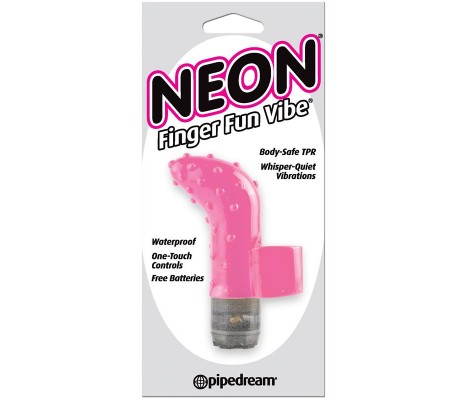 Neon Mini Vibrador Finger Fun Rosa