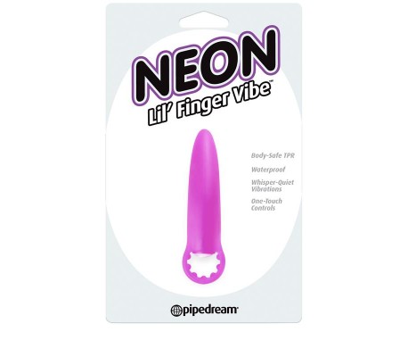 Neon Mini Vibrador Lil Finger Púrpura