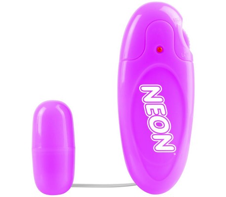 Neon Bala Vibradora a Control Remoto Luv Touch Púrpura