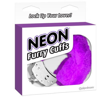 Neon Esposas Forradas Color Púrpura