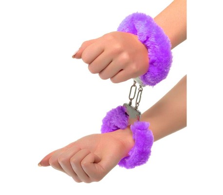 Neon Esposas Forradas Color Púrpura