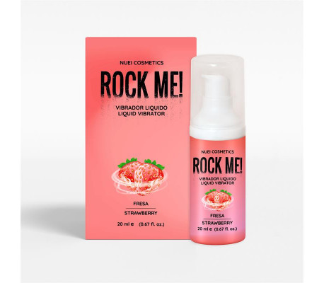 Rock Me! Vibrador Líquido Fresa 20 ml