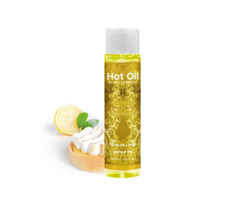 Hot Oil Aceite de Masaje Efecto Calor Tarta Limón 100 ml