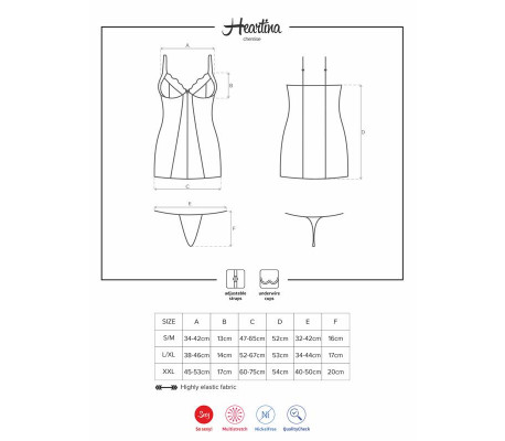 Heartina Chemise Negro