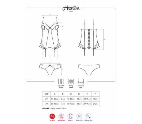 Heartine Corset Negro