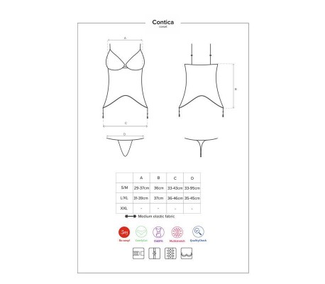 Set con Liguero Contica Talla L/XL