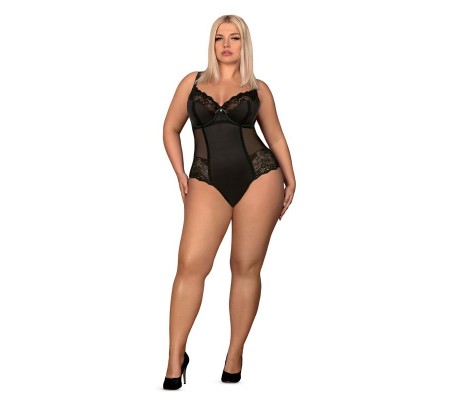 Amallie Bodysuit con Encaje Negro