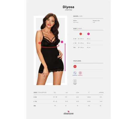 Diyosa Chemise Negro