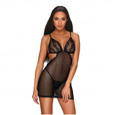 Millagro Vestido Semi Transparente de Rejilla